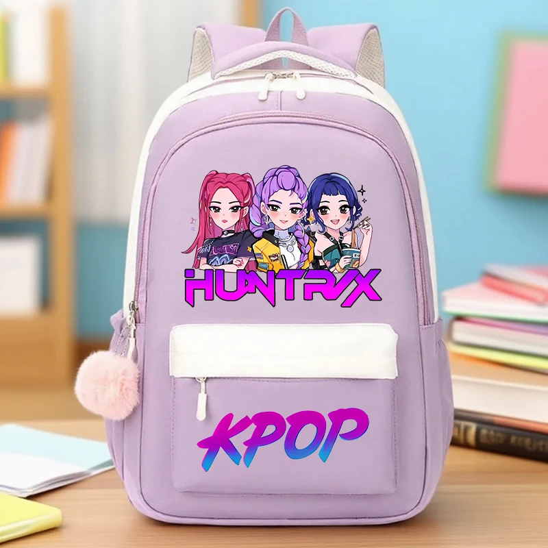 

KPop Demon Hunterss Cute Schoolbag Cartoon Anime Figure Backpack Kawaii Large Capacity Bookbag Student Return To School Gifts