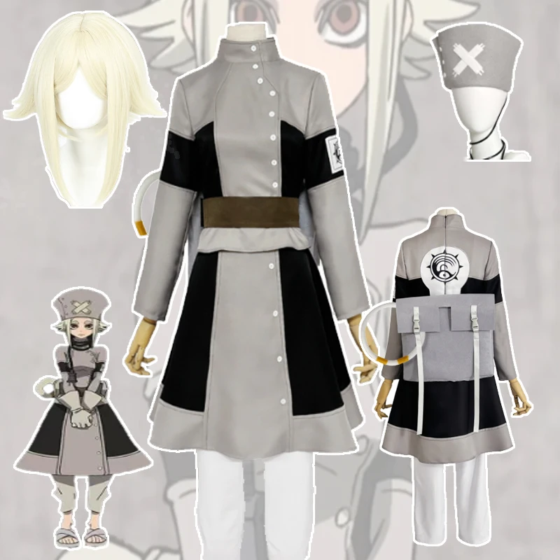 Fancy Anime Gachiakuta Eishia Stilza Cosplay Costume Pants Hat Suits Wig Halloween Carnival Cos Disguise Performance Stage Women