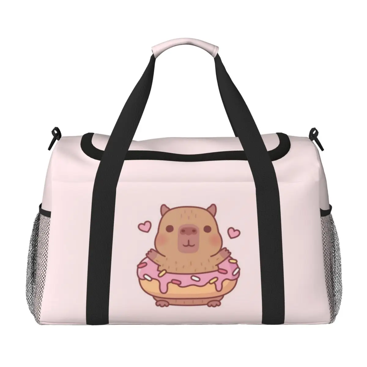 

Doughnut Capy-bala Portable Travel Bag,Large capacity sports Gym Bag, Lightweight carry on Luggage Duffle Bag coach Bag