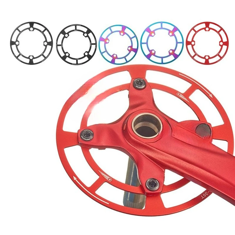 

1 Pc Bicycle Chain Wheel Sprocket Offset Tooth Chainring Protective Cover Single Chainring Chain Guard 104BCD 32-36T/38-42T