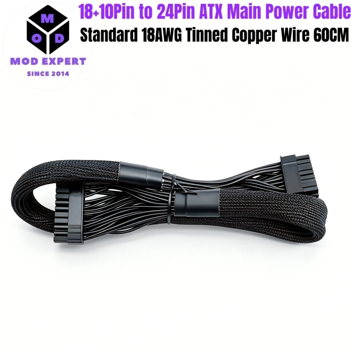18+10Pin to 24Pin ATX Motherboard Main Power Cable for Corsair RM1000i, RM850i, RM750i, RM650i, RM-i Series Type 4 Modular Power