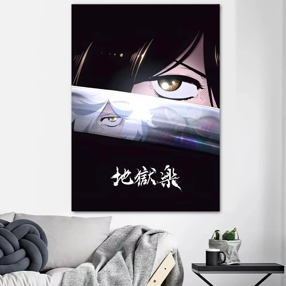 Hells Paradise Jigokuraku Anime Poster Prints Wall Decals Sticker Pictures Canvas painting Living Room Home Decoration