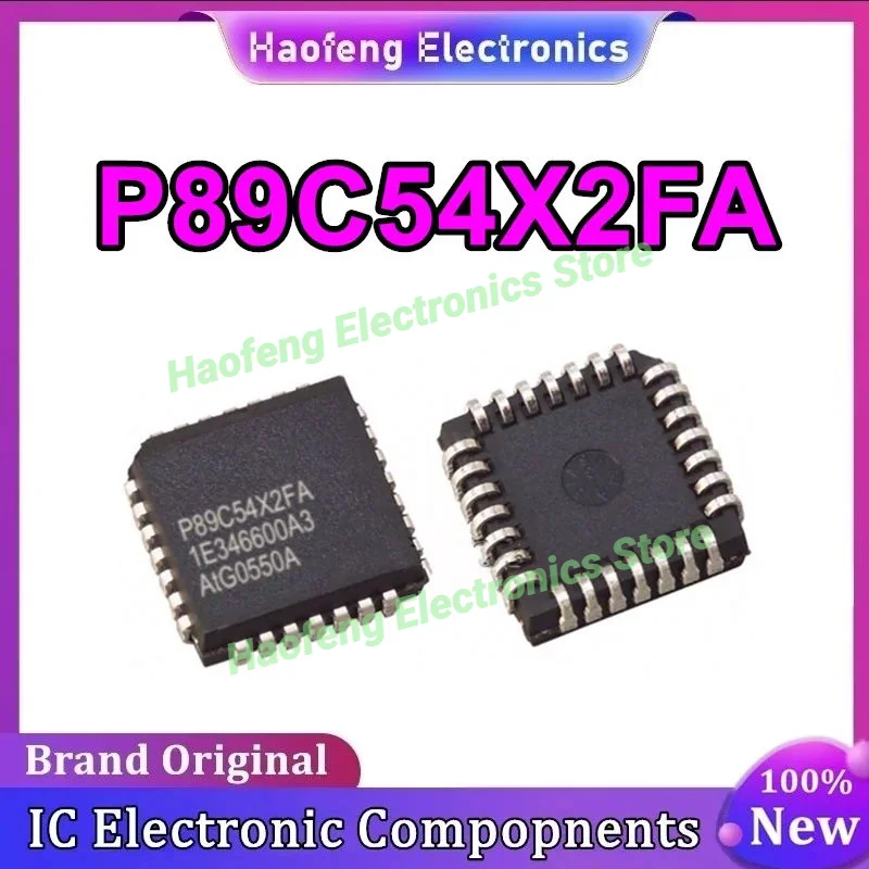 

5PCS P89C54X2FA P89C54X2BA P89C54X28A PLCC44 IC chipset New in stock