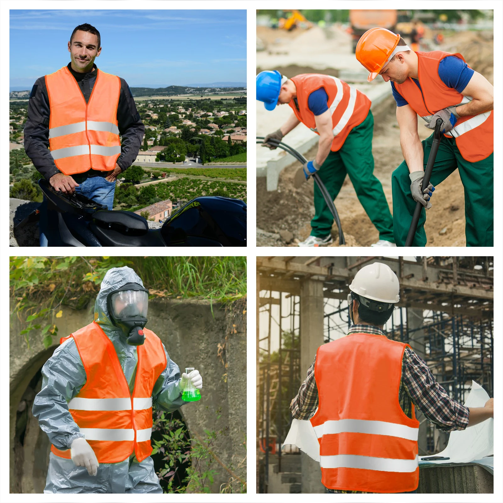 Reflective Safety Vest Sleeveless Tops Traffic Running Safety Reflector Gas Stations Cleaning Vest