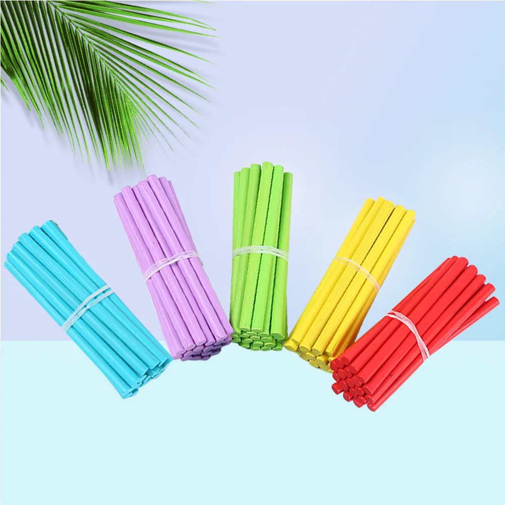 

100Pcs Math Counting Rods Colorful Wooden Sticks Preschool Educational Arithmetic Learning Kids Counting Sticks for Logic