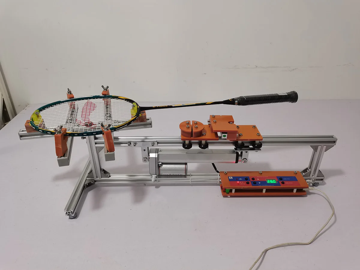 100-230V 20-30 Pounds Electric Flat Pull Style Badminton Racket Stringing Machine with Accessories