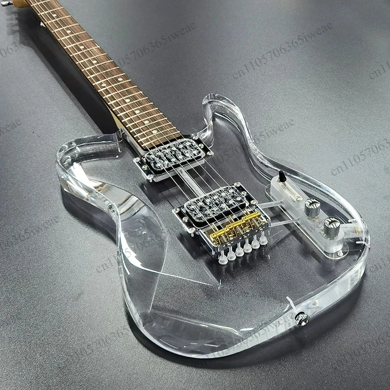 Suitable for Beginners with Maple Neck and Red Sandalwood Fretboard 6-string TL Entry-level Electric Guitar-39-inch Acrylic Body