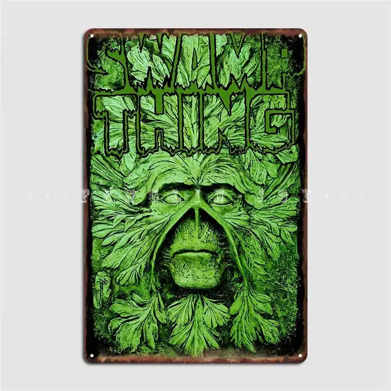 Swamp Thing Horror Monsters Metal Plaque Poster Retro Club Bar Wall Cave Plaques Tin Sign Poster