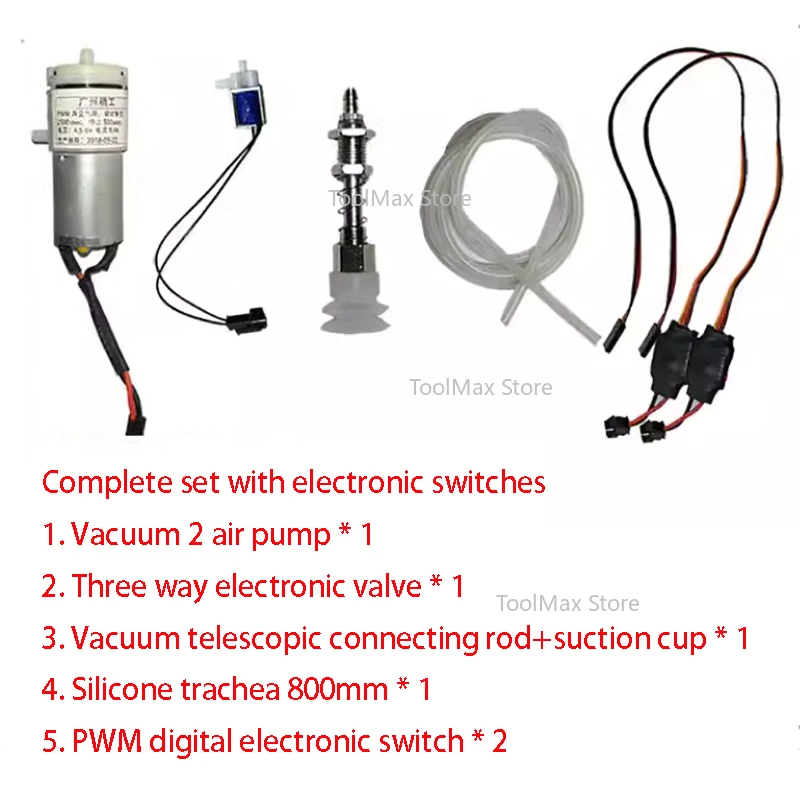 Robot Arm Air Pump Valve PWM Electronic Switch Controller Vacuum Suction Cup With Arduino Servo Control Panel Manipulator Kit
