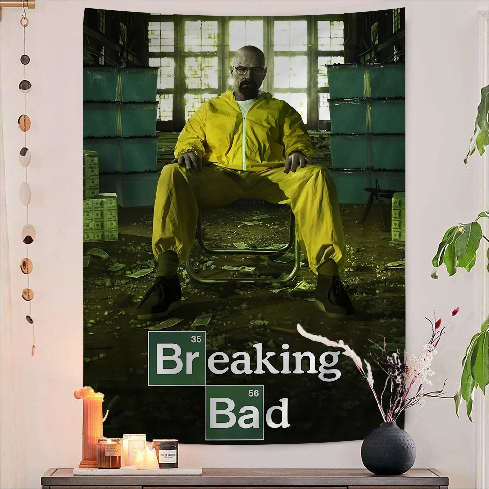 

Breaking Bad Cartoon Tapestry Art Science Fiction Room Home Decor Wall Hanging Sheets