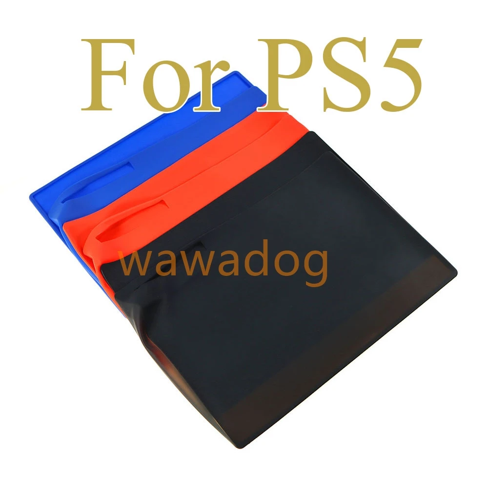 5sets Dust-proof DIY Cover Soft Silicone Protective Plate Anti-Fall Protector Case Compatible For PS5 Digital Console