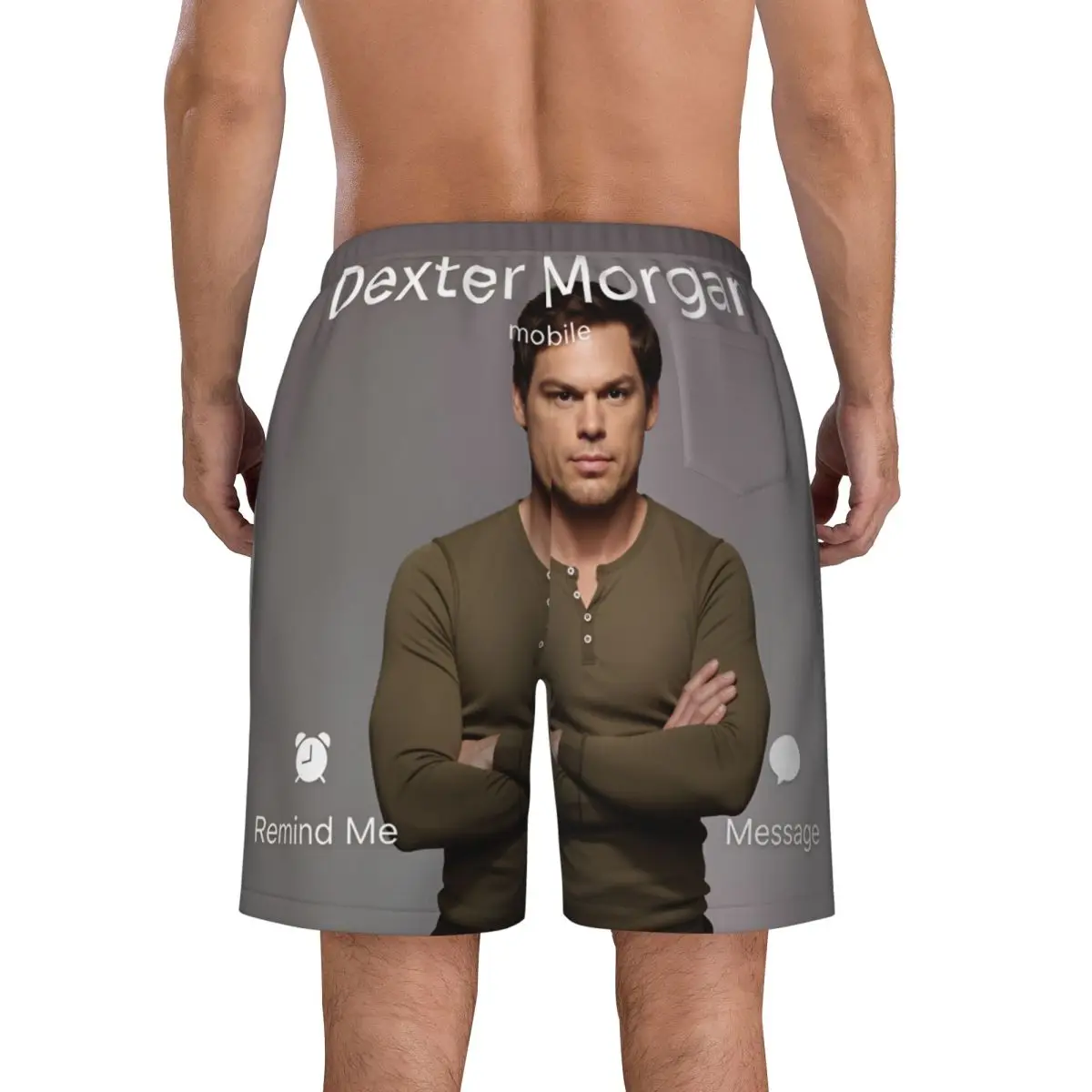 Man Board Shorts Call Dexter Morgan Blood Never Lies TV Show Hawaii Swim Trunks Comfortable Sportswear Large Size Beach Shorts
