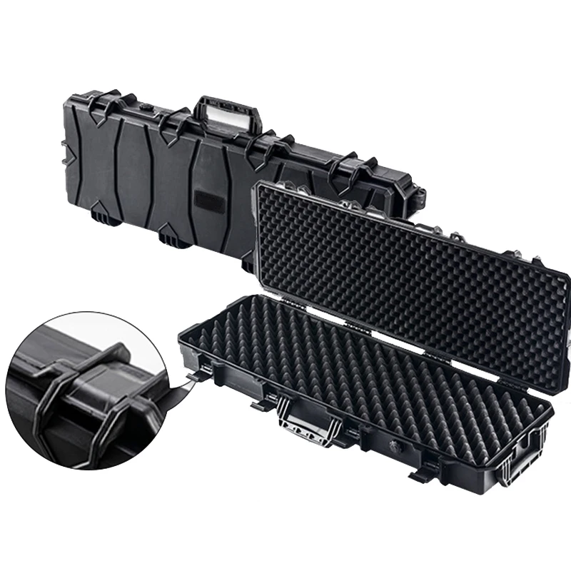 

Stackable Toolbox Equipment Safety Protection Boxes Instrument Storage Organizer Boxes Outdoor Handheld Tactical Box with Lining