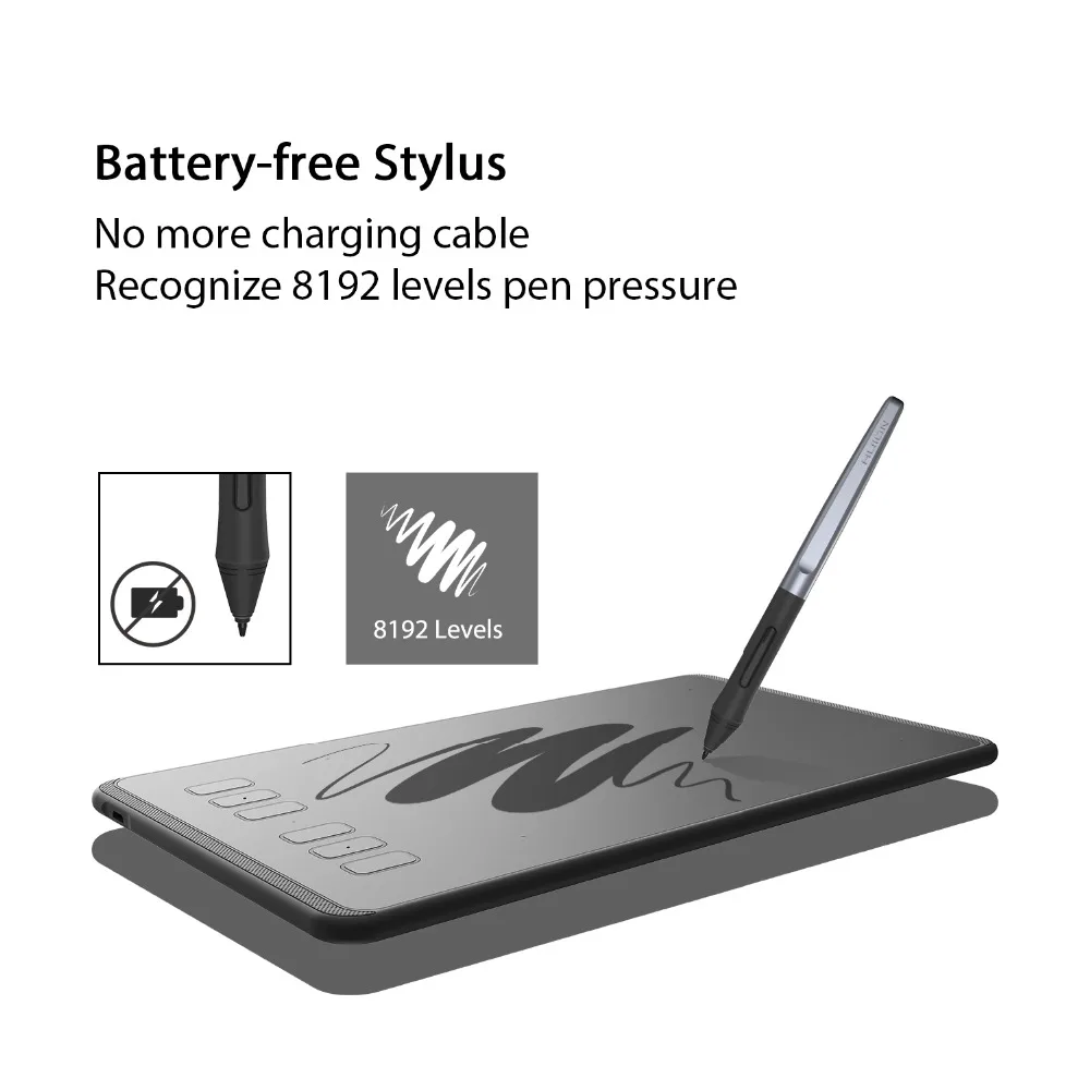 NEWH640P Inspiroy 6 Caliente Llaves Digital Drawing Tablet Profesional De Diseno De Dibujo Tableta Grafica