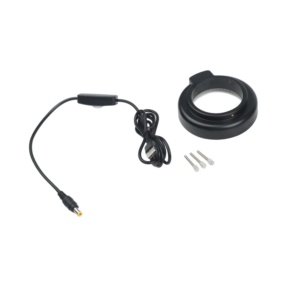 144 LED Microscope For Ring Light Adjustable Brightness USB Powered 60mm Diameter For Shadow Free Illumination For Repair Tool