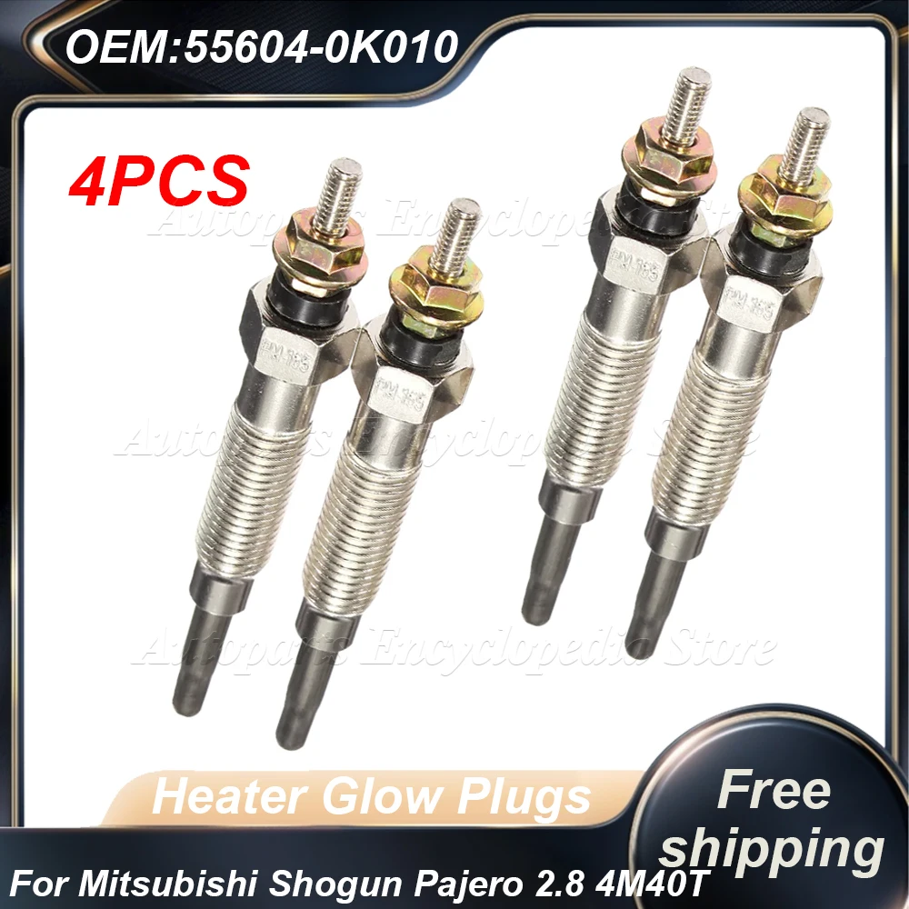 4PCS For Mitsubishi Shogun Pajero 2.8 4M40 -Diesel GP5501 Heater Glow Plugs Car Accessories 4M40T