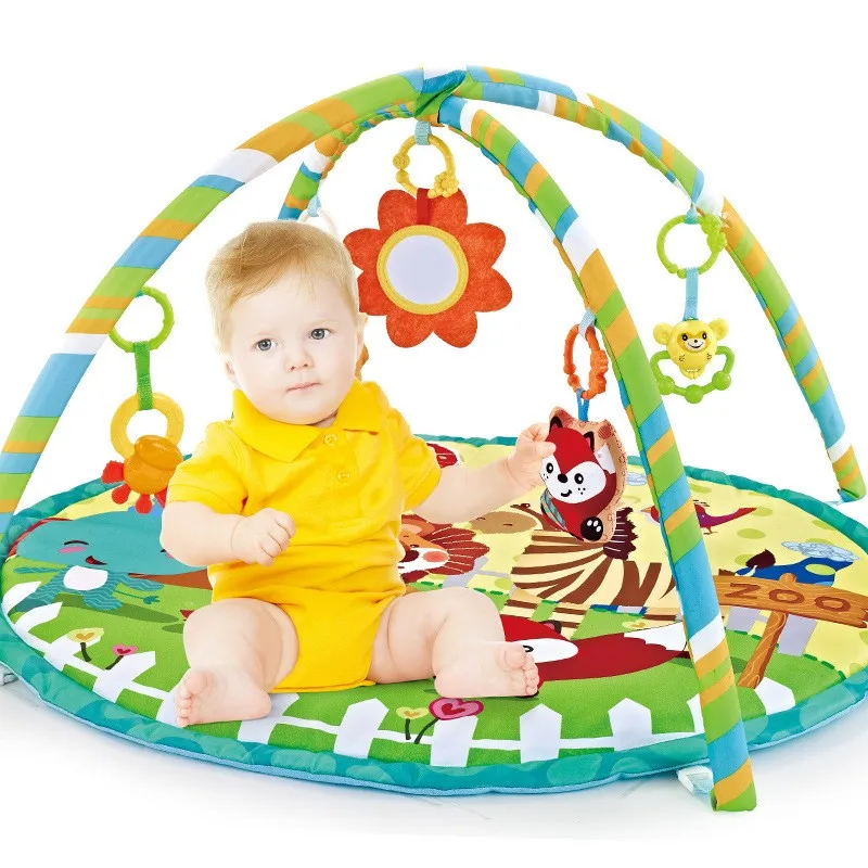 Multifunctional Baby Fitness Activity Frame Baby Awakening Mat Crawl Blanket With Fence Activity Pad  Baby Educational Mat Gift