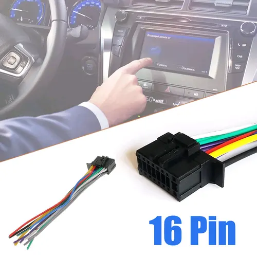 Reproductor de CD estéreo para coche, Conector de 16 pines para Pioneer 2350, receptor de Radio estéreo, arnés de cables de repuesto, piezas modificadas