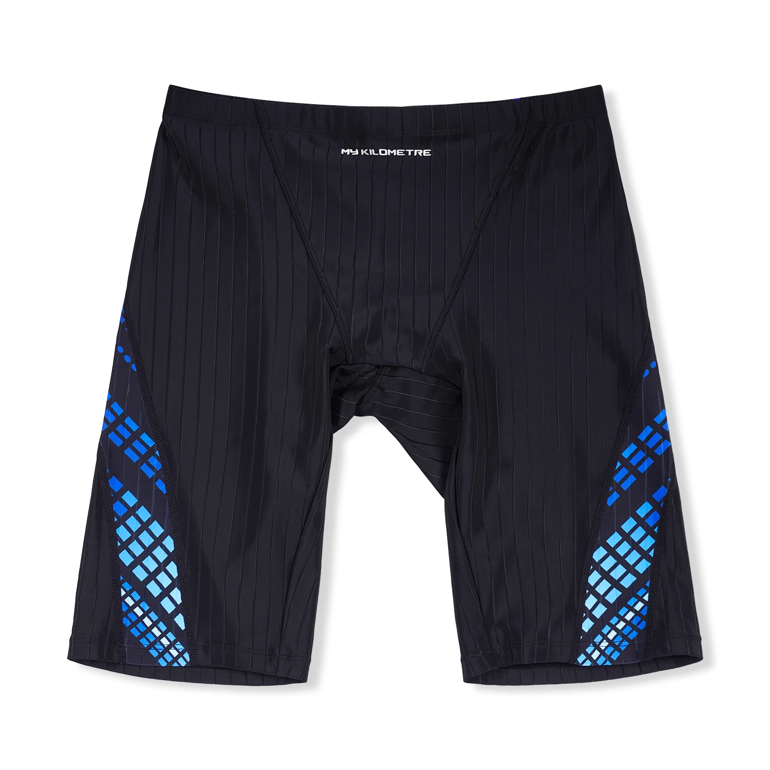 MY KILOMETRE Jammers de natación para hombres Traje de baño de entrenamiento de competición atlética Durable Resistente al Cloro Aguante Troncos de