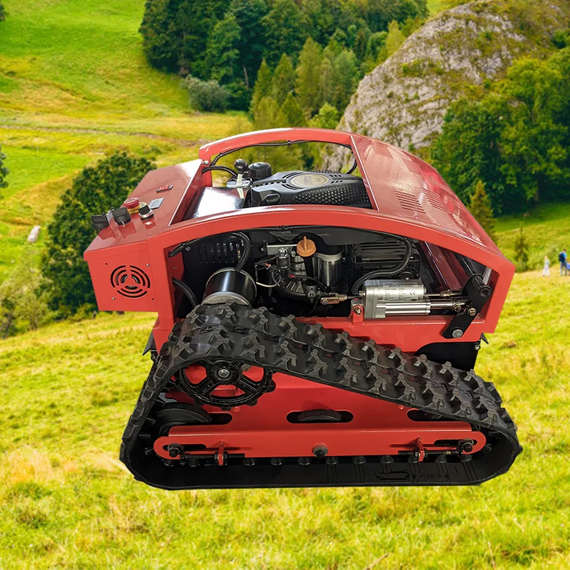 

Customized High Quality Off-road Tank Lawn Mower Remote Controlled Powered Lawn Mower for Agriculture and Forestry Weeding Crawl