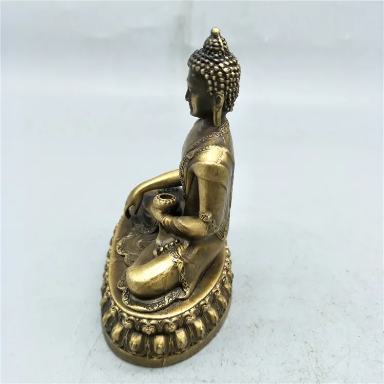 Handicrafts brass small bronze statue of Shakyamuni Buddha portable Bergamot Buddha ornaments