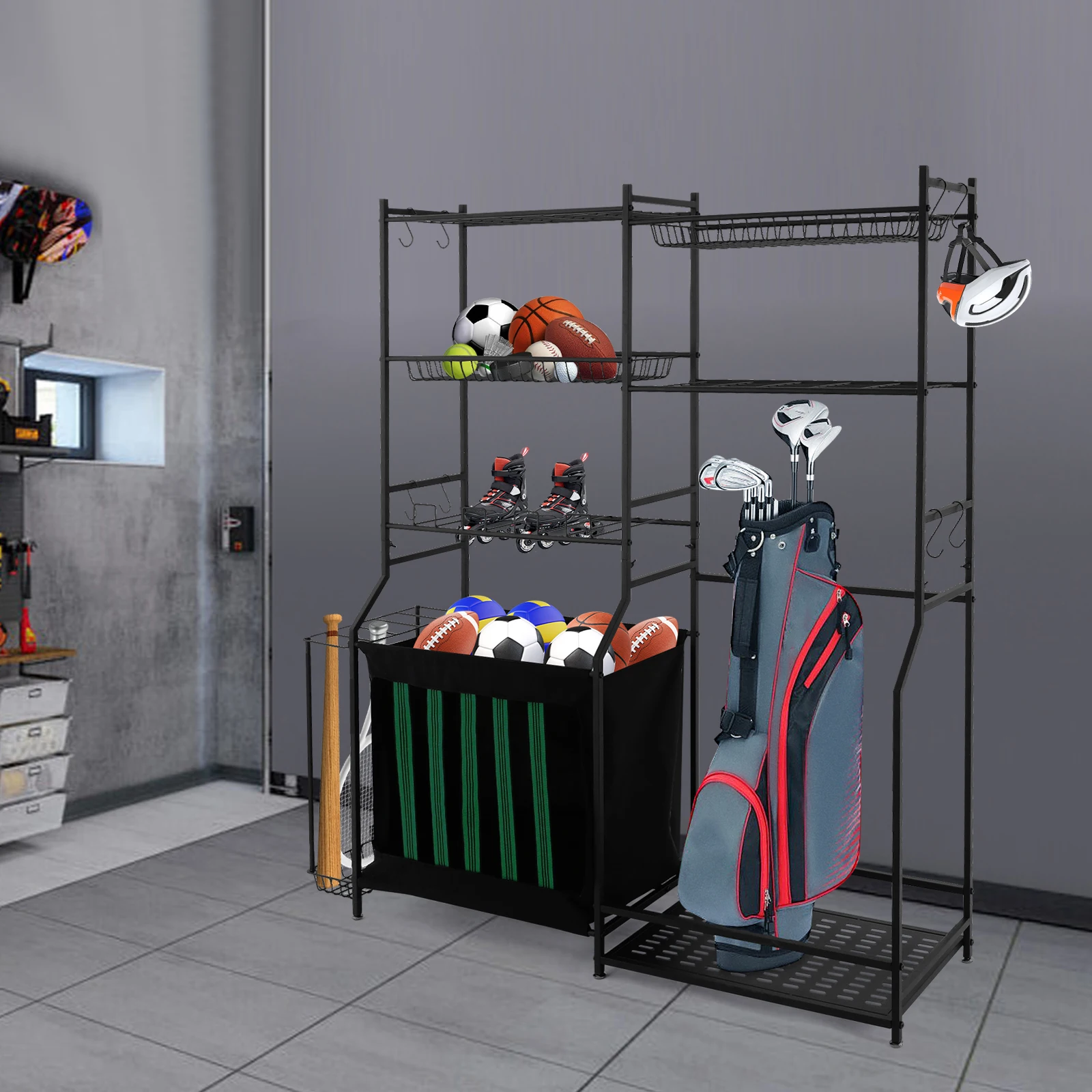 Sports Equipment Storage Rack - Golf Equipment Holder recension och pris