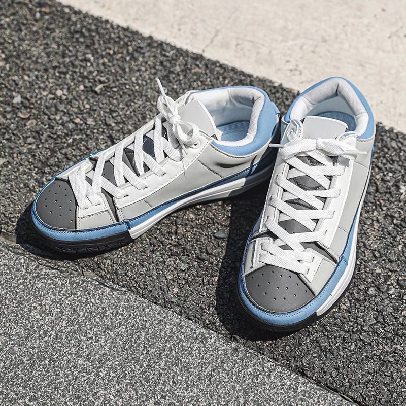 

2025 autumn and winter new men's thick soled casual sports shoes Harajuku style board shoes outdoor fashionable walking shoes