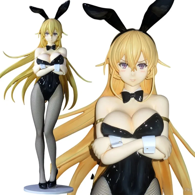 

Food Wars!shokugeki No Soma Nakiri Erina Rabbit Girl Anime Mx High Quality Black Silk Beautiful Girl 1/4 Decoration Toys