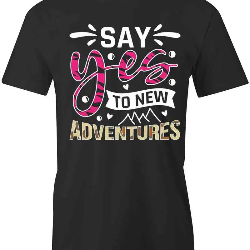 

Футболка YES TO ADVENTURE d Хлопковая одежда QUOTE S1BCA141