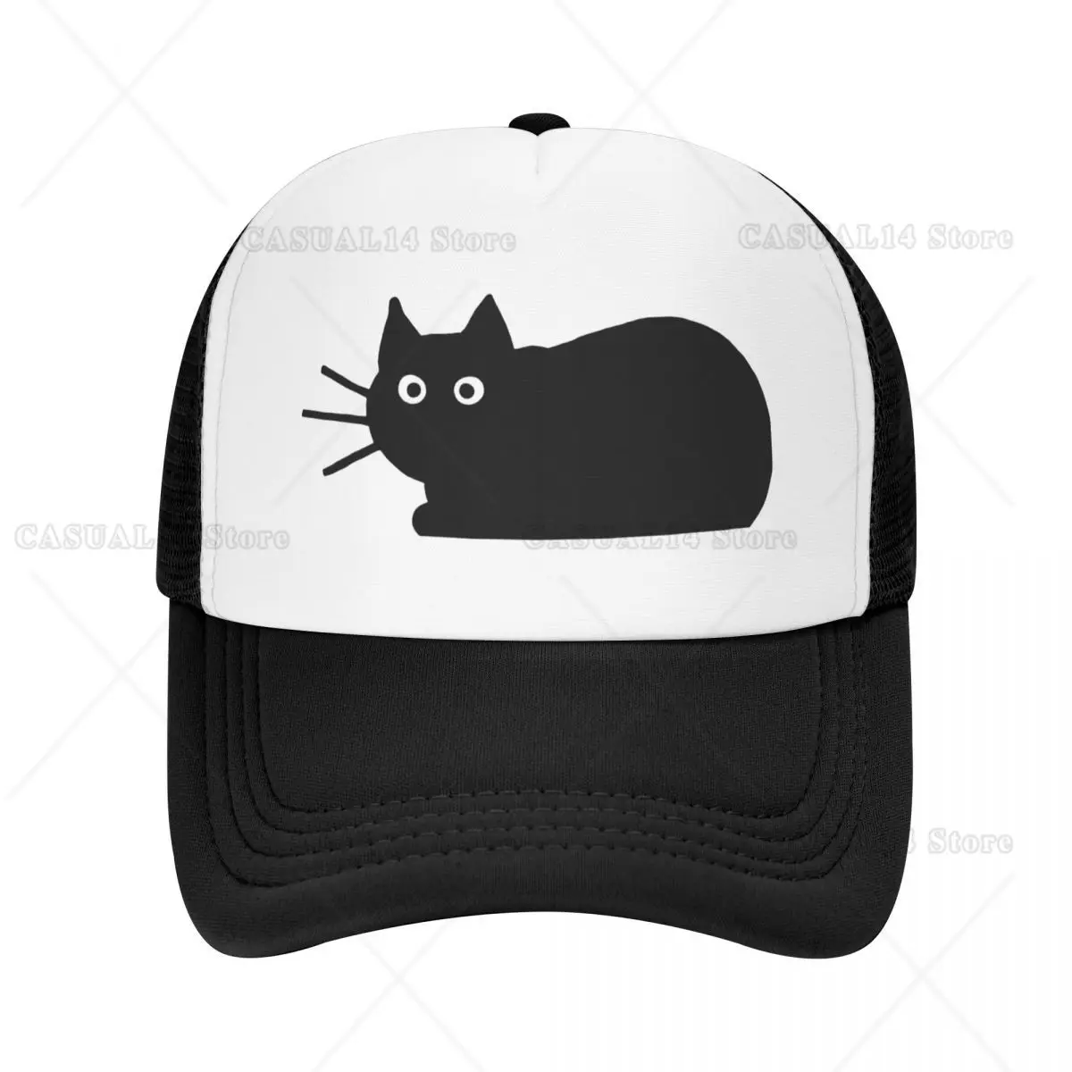 

Black Cat Baseball Cap for Men Women Adjustable Trucker Hat Performance Snapback Hats Summer Caps