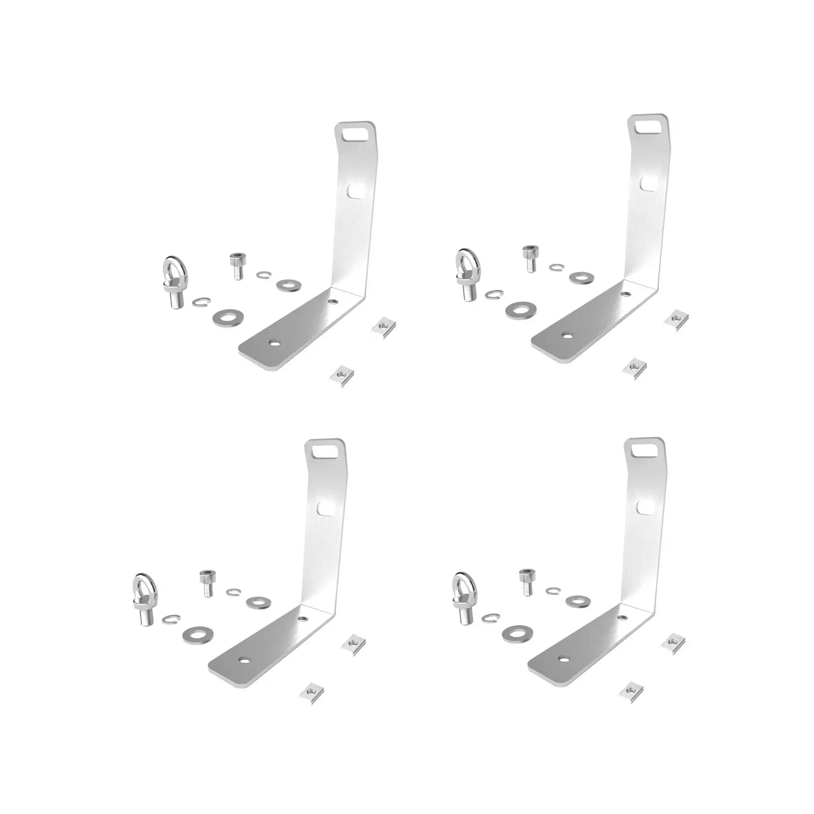 4Pcs Generic Load Stops 304 Stainless Steel Smooth Surface Truck Accessories