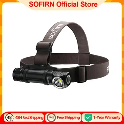 Sofirn HS40 USB C Rechargeable Headlamp 18650 Super Bright SST40 LED Torch 2000lm Flashlight with 2 Modes Power Indicator