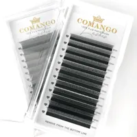 CoMango Mix&Single 8-15 3D W Eyelashes Extension 3D W Spark Clover Lashes Super Soft Black Eyelashes Makeup 6