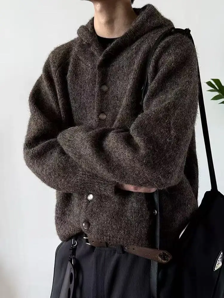 

Вязаный свитер на пуговицах с коротким рукавом, свободного кроя, повседневный, из полиэфирного волокна, осенне-зимний, теплый, цветной