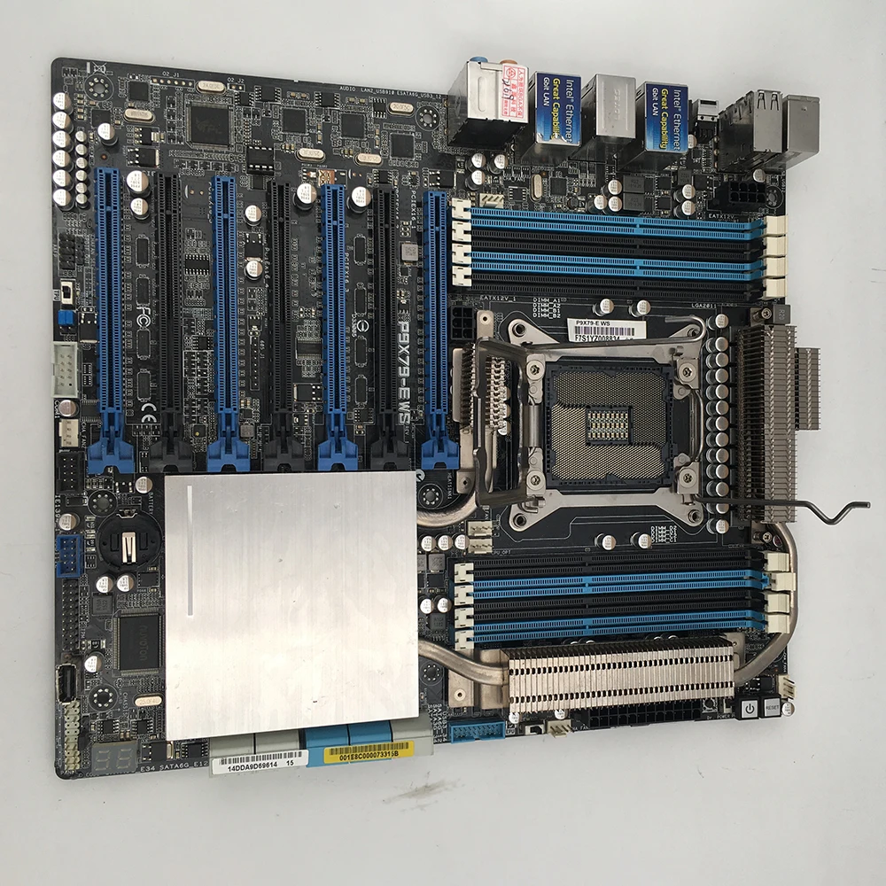 Workstation Motherboard For ASUS For P9X79-EWS 2011 SLI 64GB X79 Core i7 DDR3 Hot