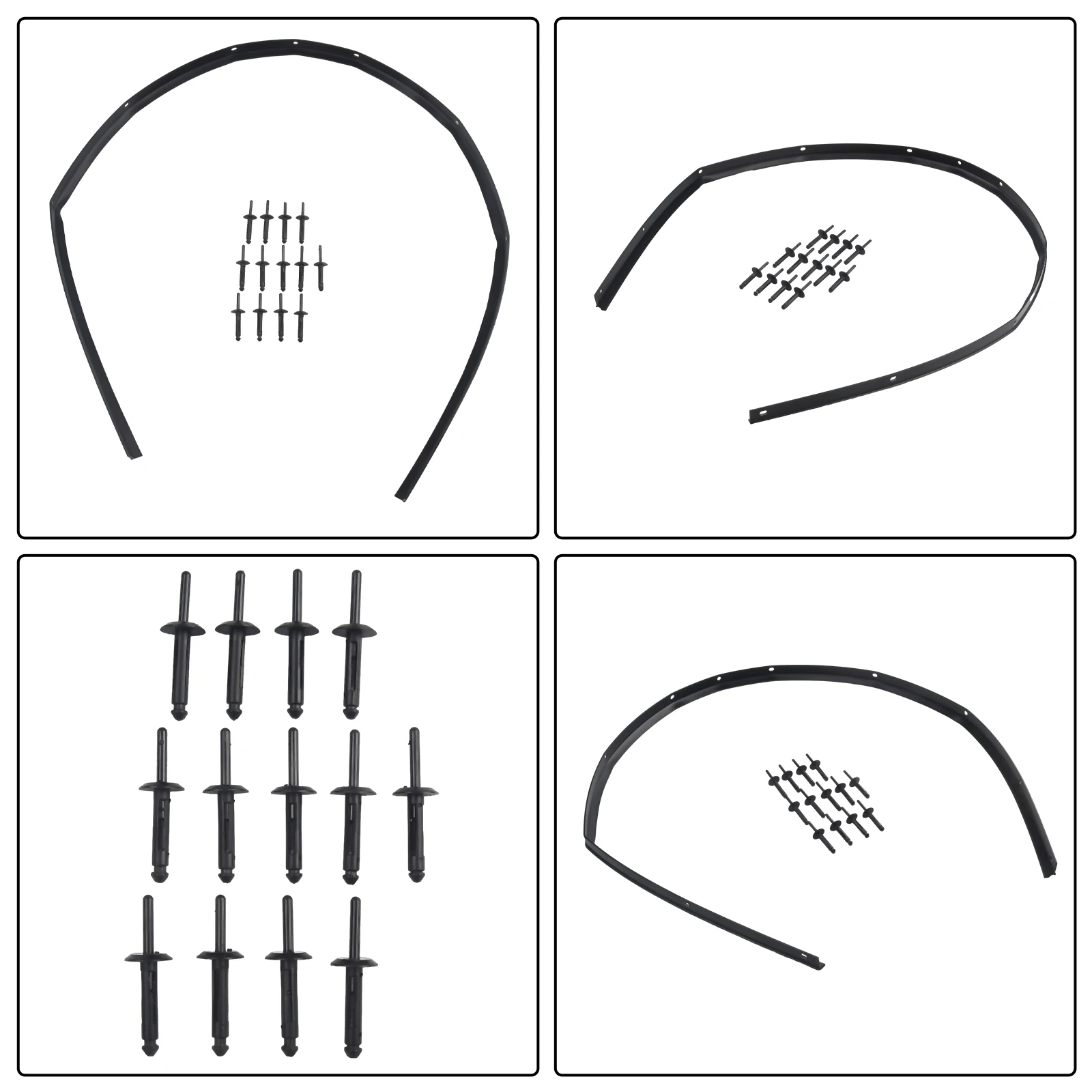 

Резиновый уплотнитель капота с пластиковыми заклепками для Dodge Challenger 2008-2022, передний бампер, номер детали 68051392AB, совместимый