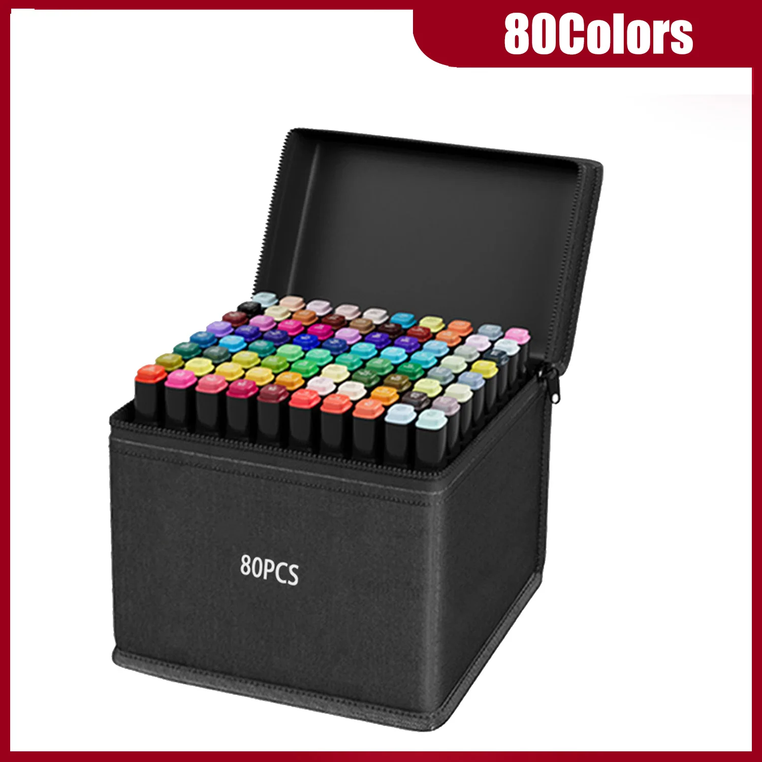 24-262 kleuren alcoholtekening markers Dual Tip permanente kunstschets markers voor illustratie schoolbenodigdheden kerstcadeaus