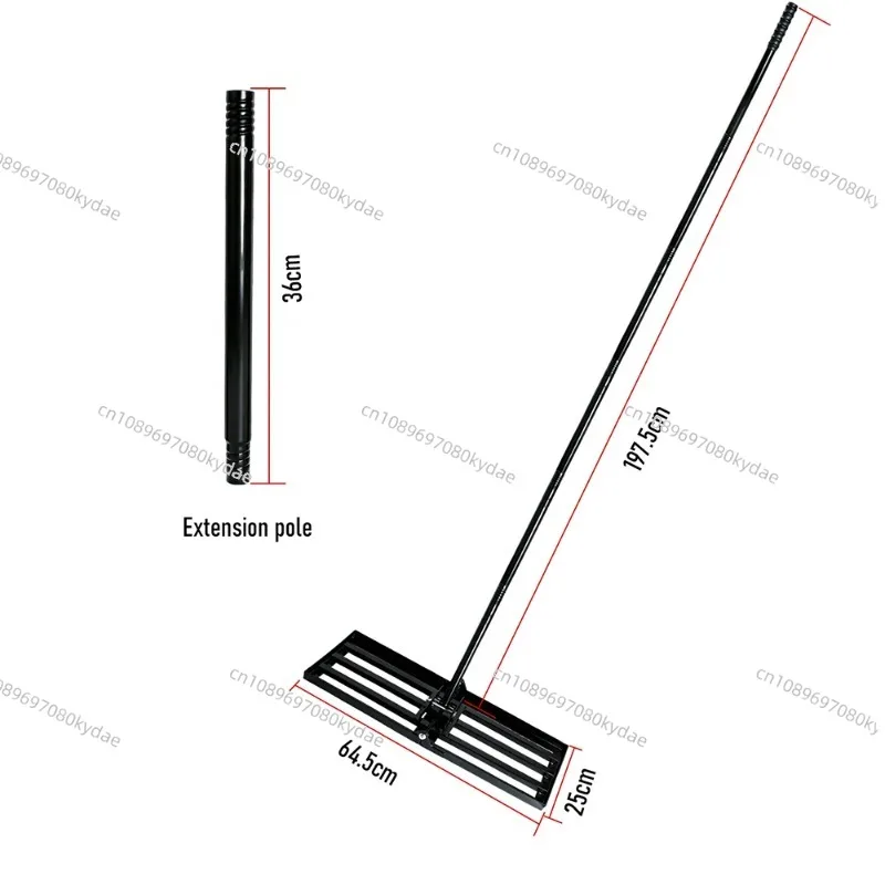 Lawn Leveling Rake Leveling Machine Soil Fertilizer Tool Garden Farm Vegetable Plot Push-Pull Leveler Sand Rake Grass Rake