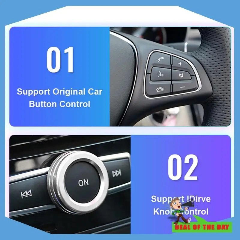 

Wireless For Android Auto Carplay For Mercedes Benz NTG4.5 Sprinter Becker Carplay Interface Installation Easy Install