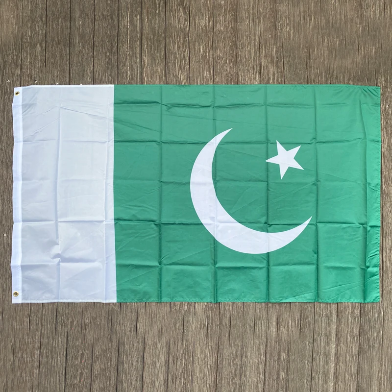 xvggdg  90x150cm Pakistan  flag 3x5 Feet Super Poly football FLAG Indoor Outdoor Polyester Flag