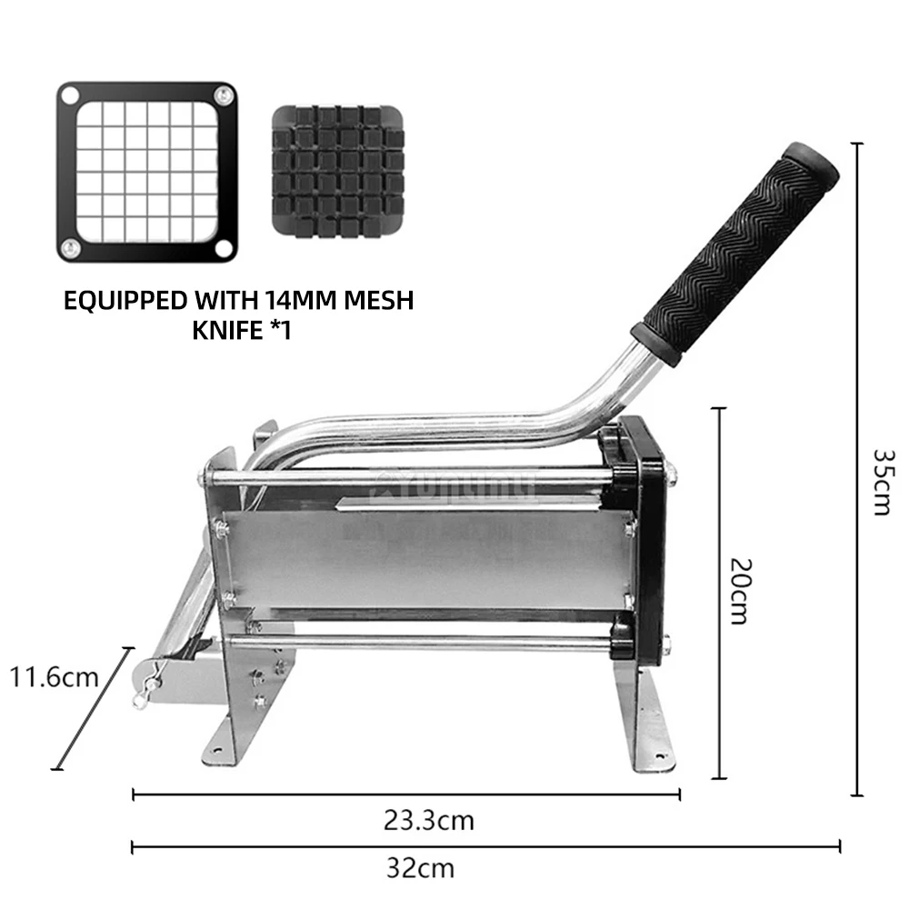 Manual Potato Strip Cutter Stainless Steel Vegetable Cutting Machine Household Kitchen Accessories