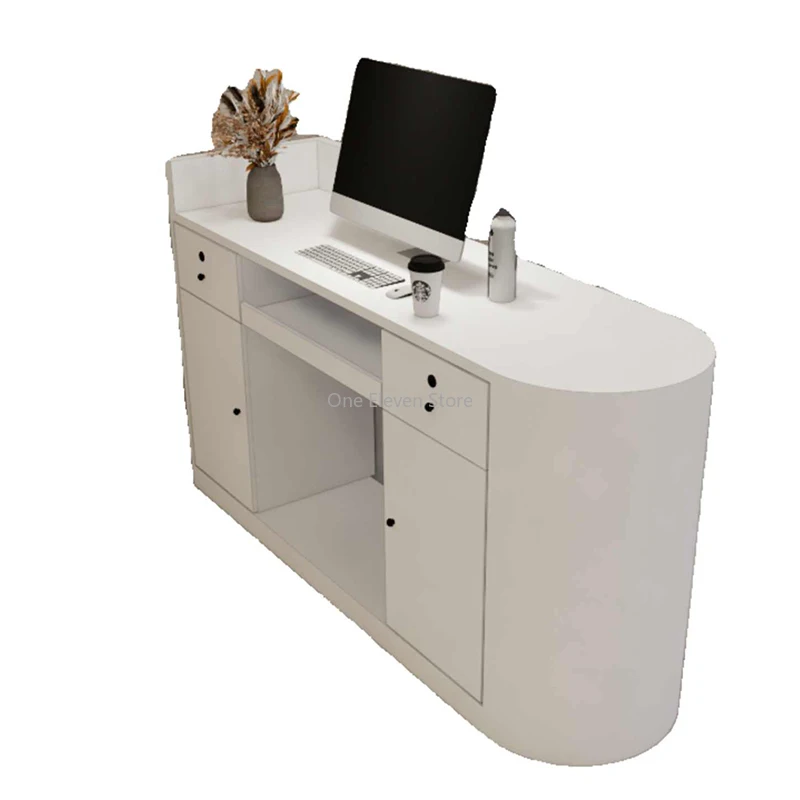 Modern Nordic Desk for Reception Information, Office Desk, Recepção, Clothing Store, Meubilair