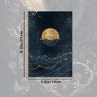 Moonlit Cat Notebook, Journal, Blank Lined Pages, Ideal Gift for Note-Taking, Inspiring for Men and Women, Perfect for Students 2
