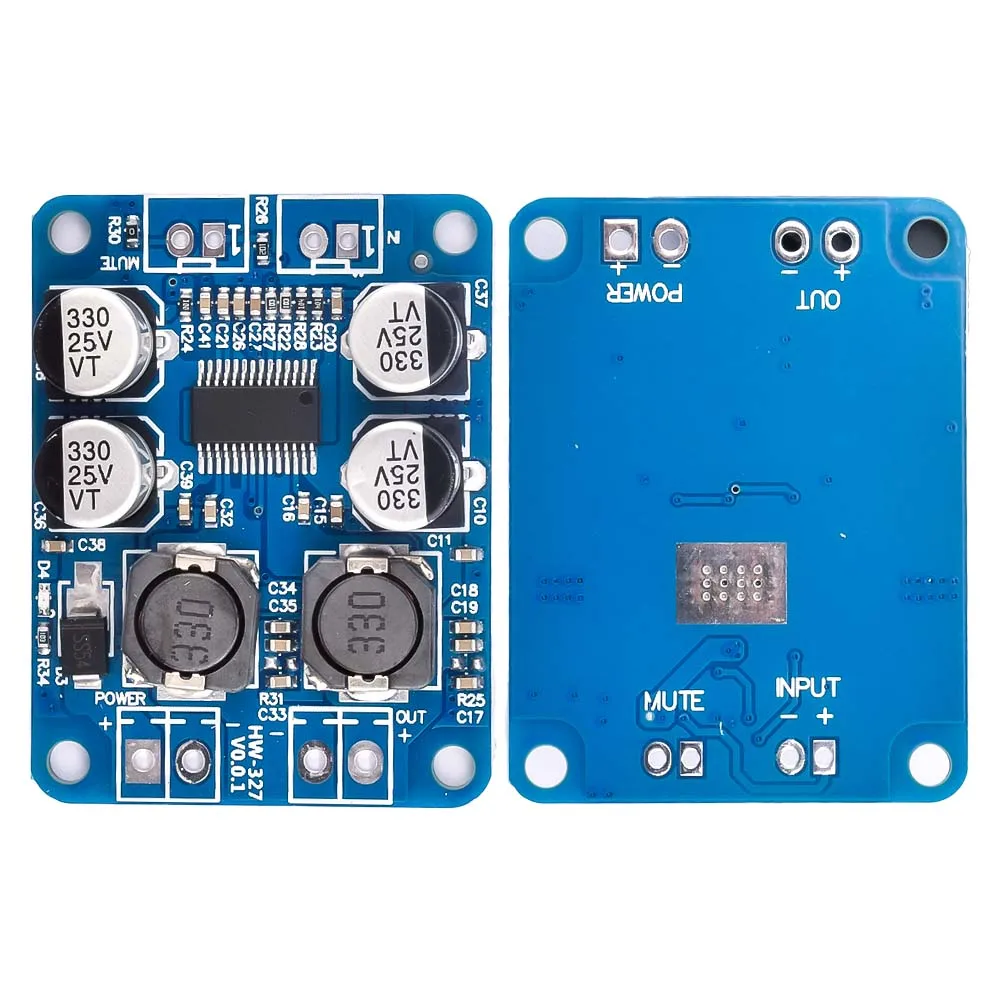 TPA3118 PBTL Mono Digital Audio Power Amplifier Board 60W DC 8V -24V Power AMP Module Car High Out Low Power