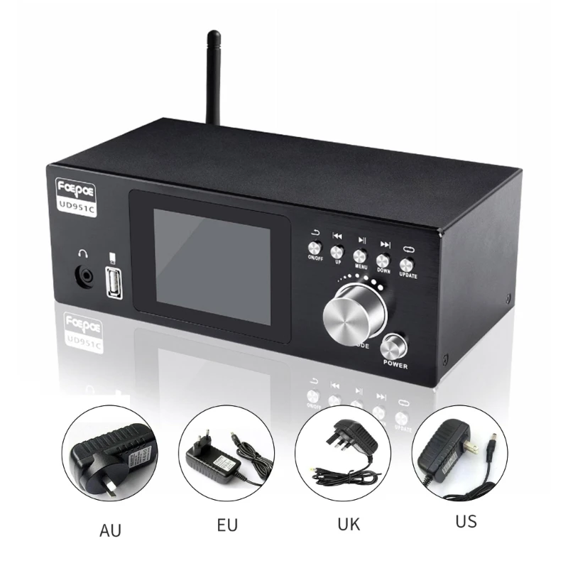 Professional Surround Sound UD951C DSD Decoders with ES9023P DAC Chip DSD support DSD256/1 Bit Signal-to-noise 112db