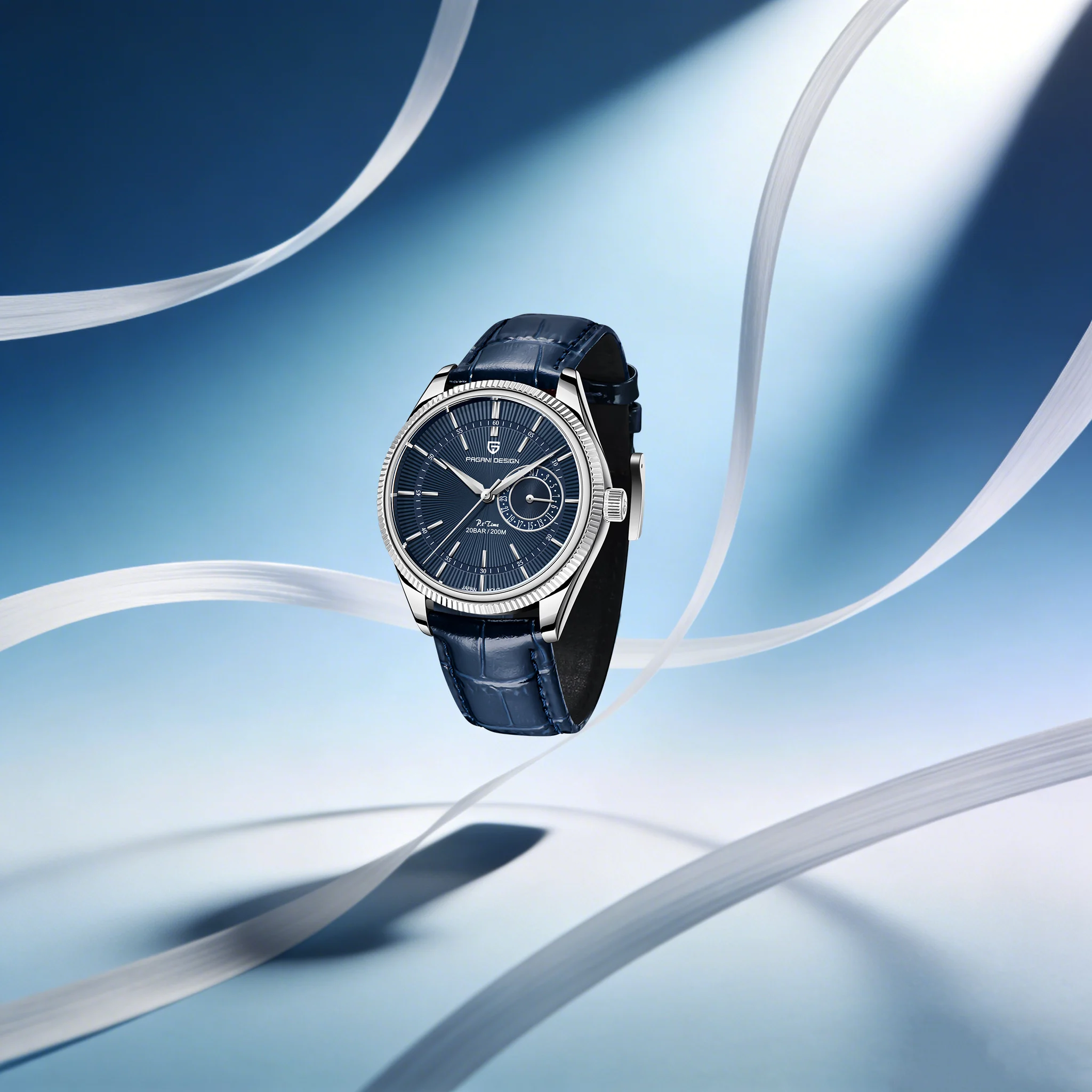 pagani-design-grand-versatile-men's-quartz-watch-fashion-forward-200m-diving-calendar-watch-leather-sapphire-outstanding-texture