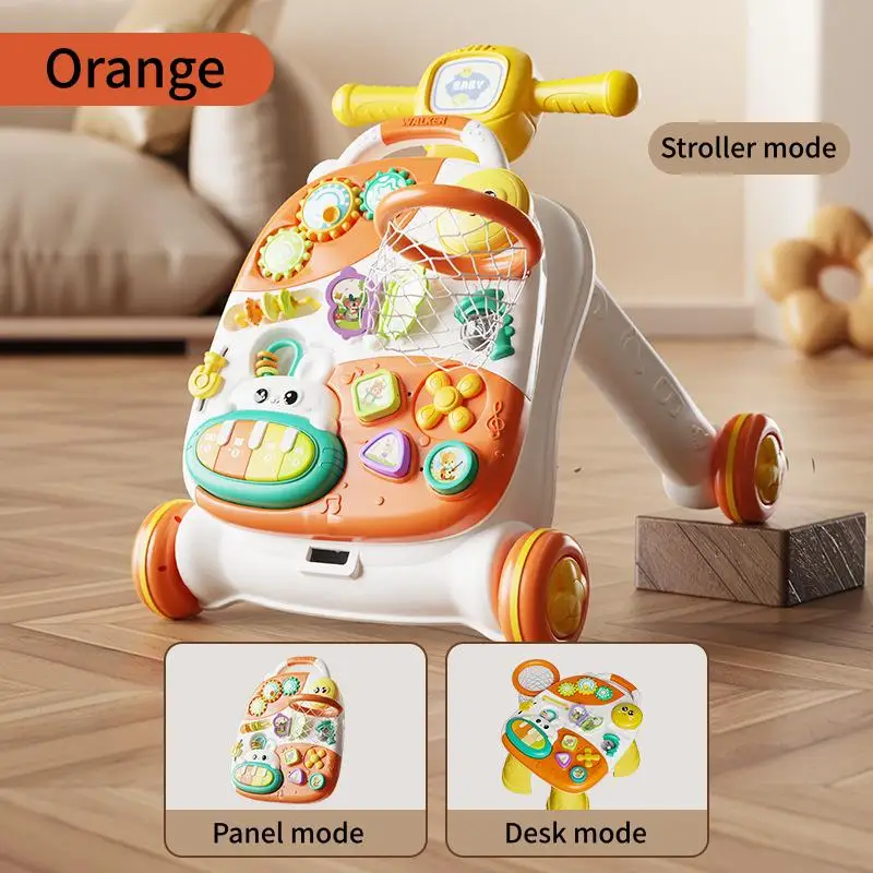 لعبة مشاية أطفال متعددة الوظائف - مناسبة للرضع من عمر 0 إلى 2 سنة. عربة المشي للتعليم المبكر للأطفال
