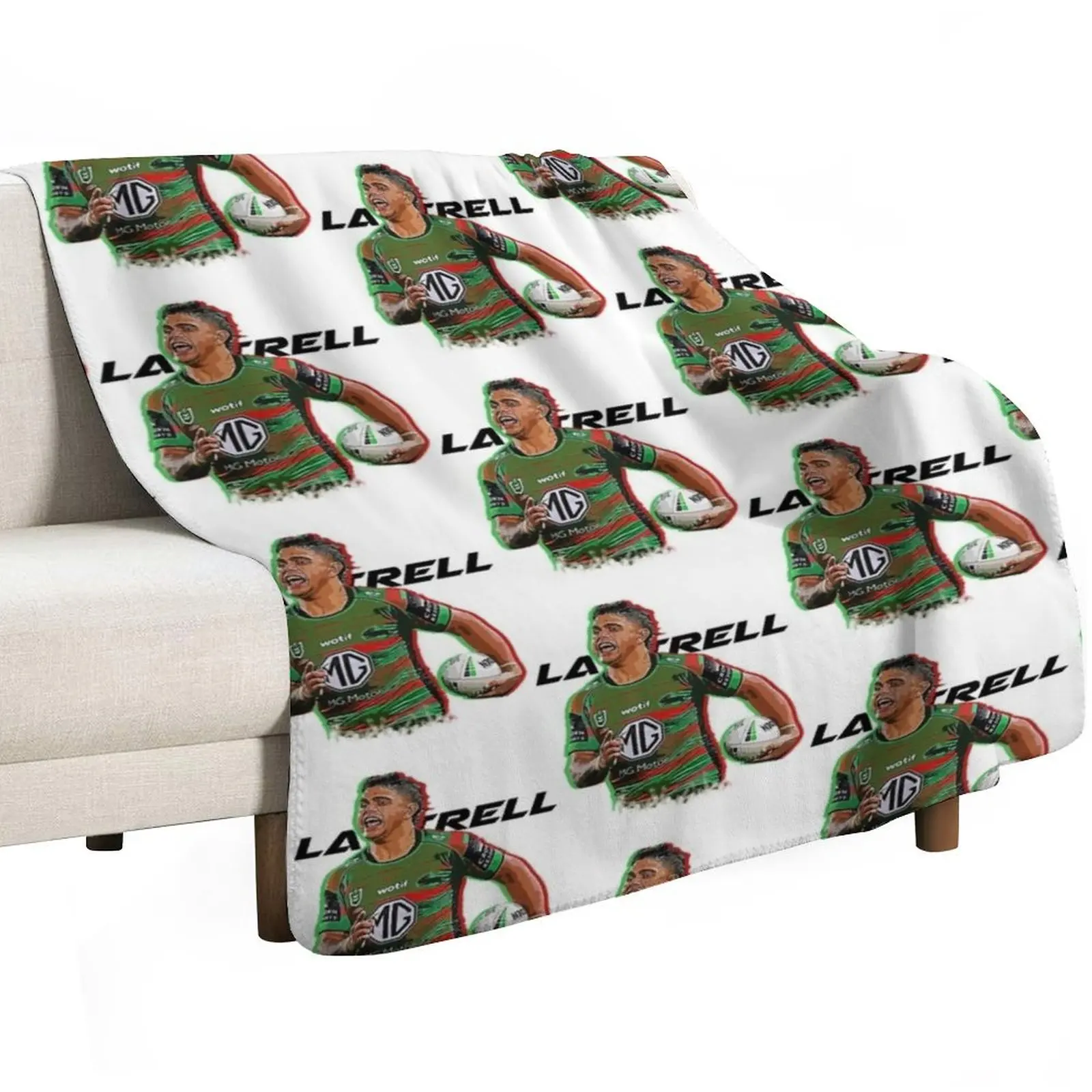 Latrell Mitchell (3) Throw Blanket Cozy Microfiber Throw Blanket for Home Bedroom