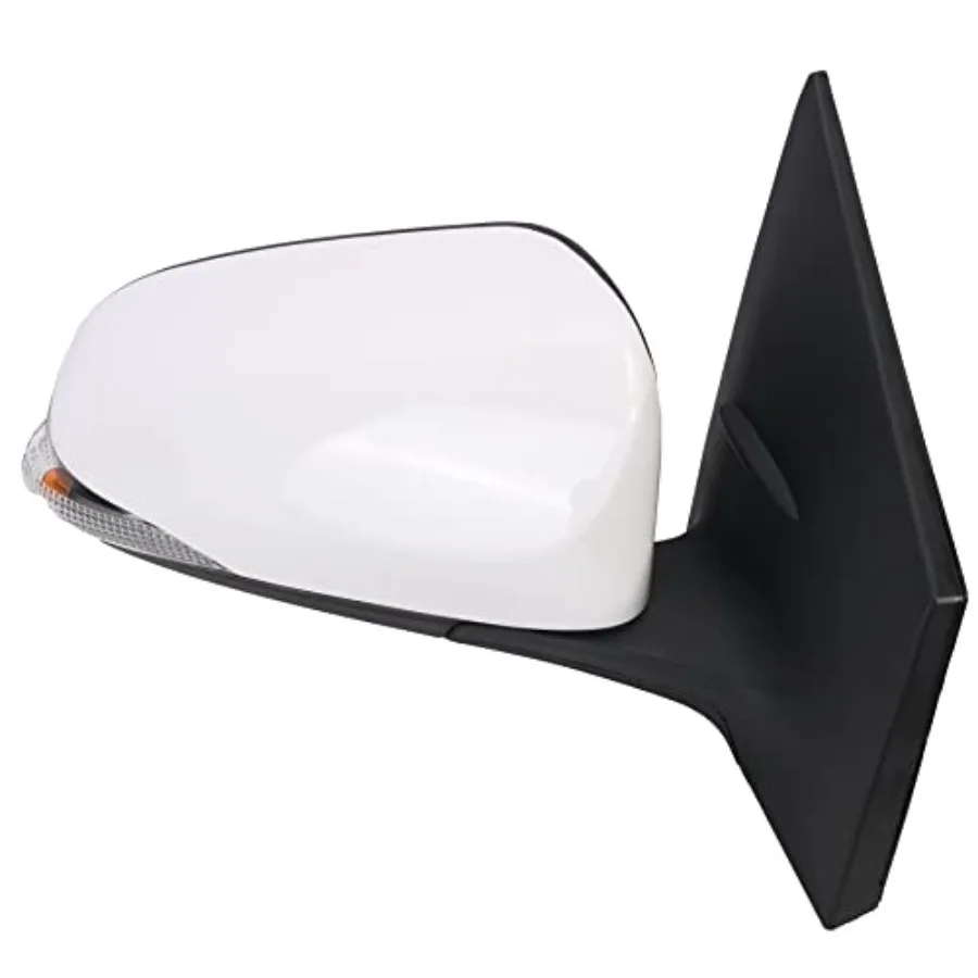 

White Passenger Side Mirror fits for Toyota Corolla 2014-2018 TO1321295 Power Heated Manual Foldable Turn Signal Light Paint Wh