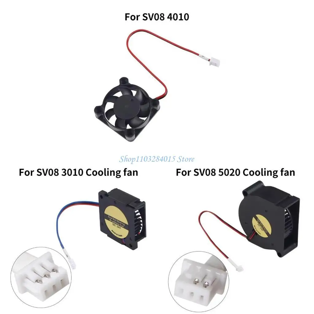 

R6FF 3D -принтер вентилятор 4010 3010 5020 DC24V Fast Cooling and Silent Fan для моделей SV08